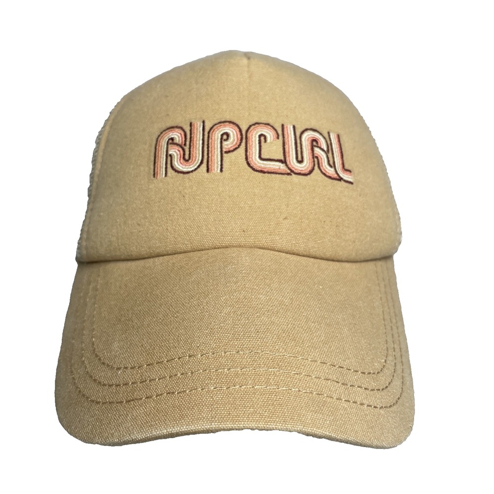 Rip Curl Mixed Revival Women's Trucker Hat - Light Brown Mesh SnapBack Cap